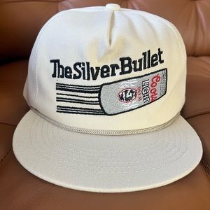 The Silver Bullet Coors  embroidered snap back hat